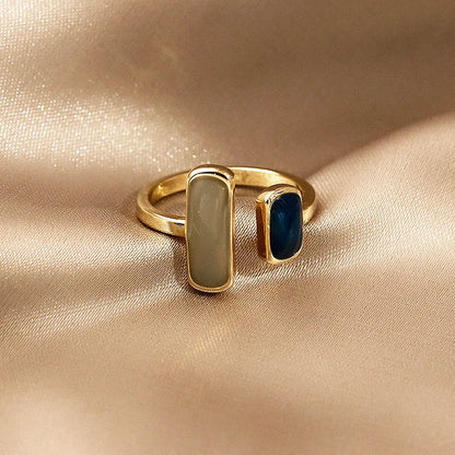 Colourful Drip Glaze Adjustable Ring for Women