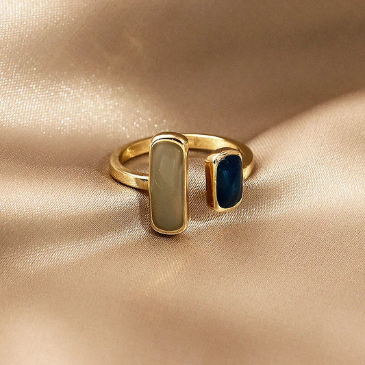 Colourful Drip Glaze Adjustable Ring for Women