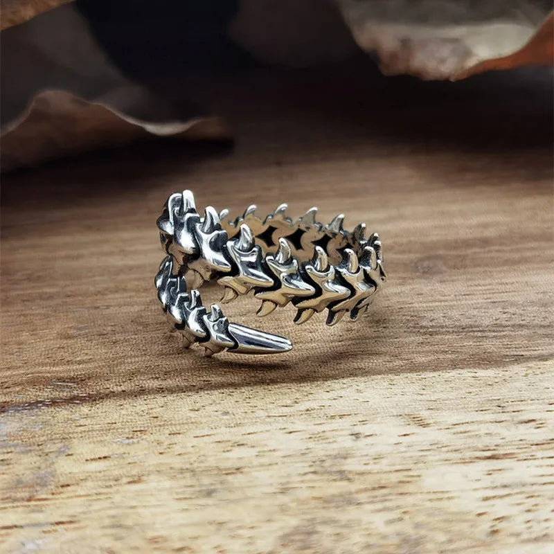 Adjustable Centipede Ring in Zinc Alloy