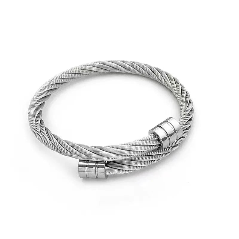 Vintage Silver-Plated Open Cuff Bracelet