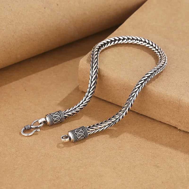 925 Sterling Silver Vintage Chain Bracelet