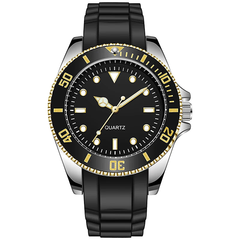 Diver-Inspired Quartz Watch with Nylon Strap