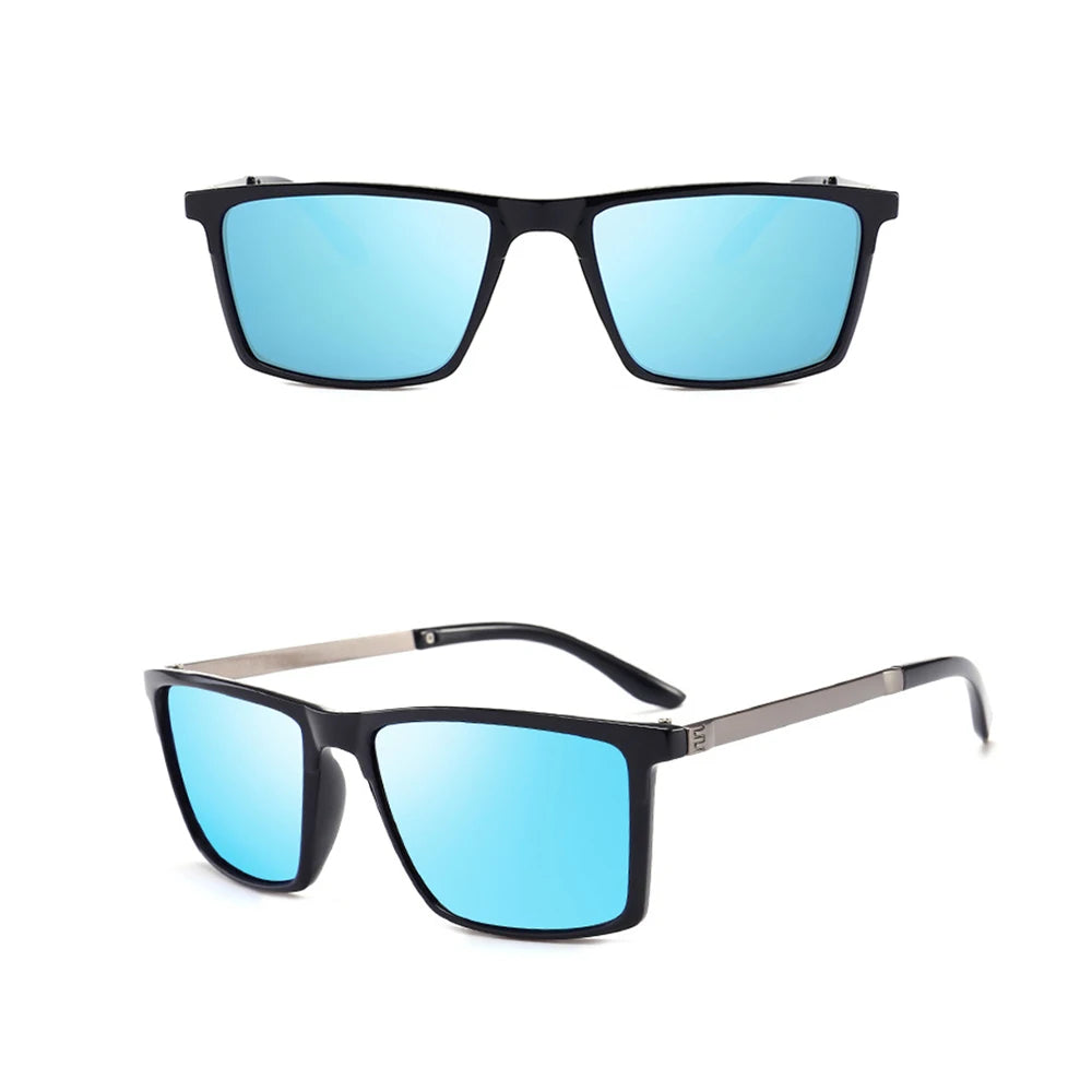 Men's Retro Square Polarized Sunglasses