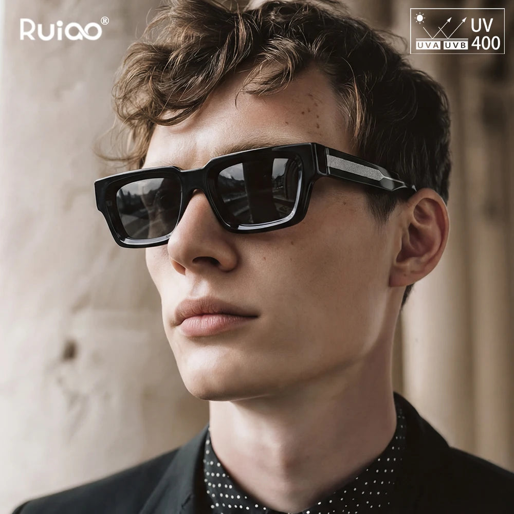 Men's Retro Square Polycarbonate Fashion Glasses