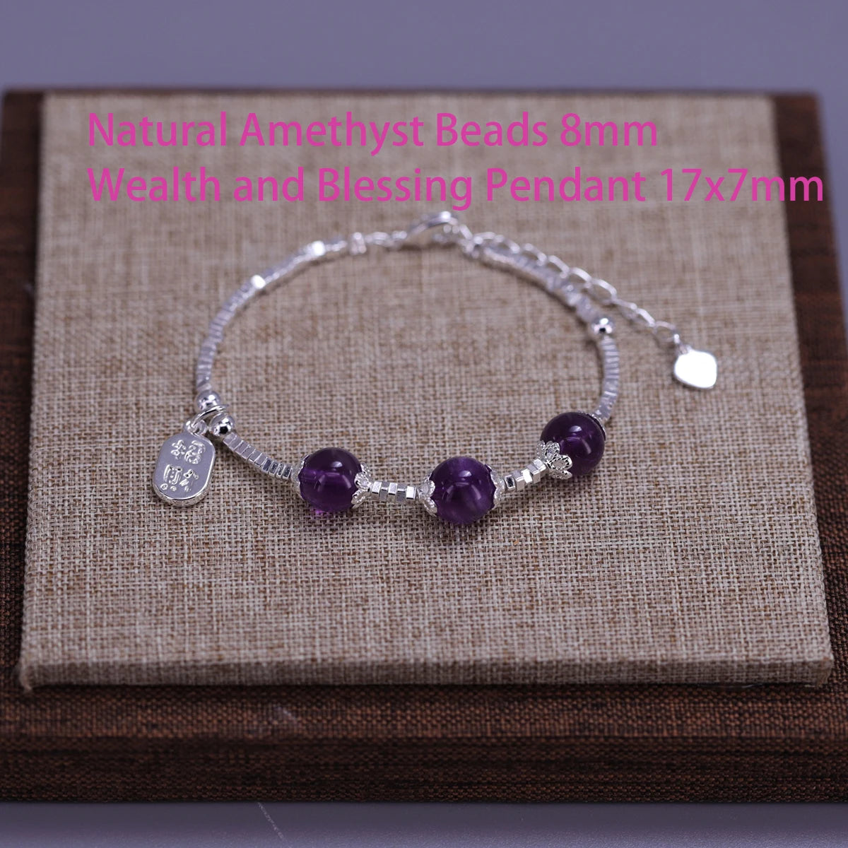 925 Sterling Silver Butterfly Bead String Bracelet for Women