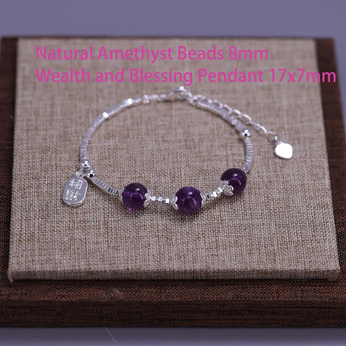 925 Sterling Silver Butterfly Bead String Bracelet for Women