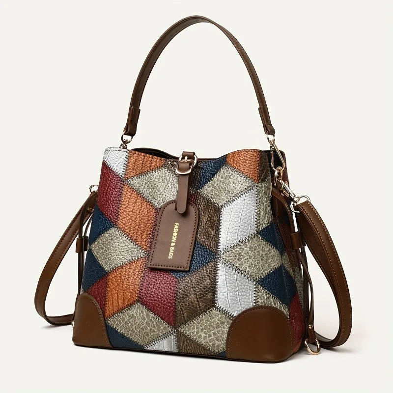 Vintage Bucket Crossbody Bag for Women