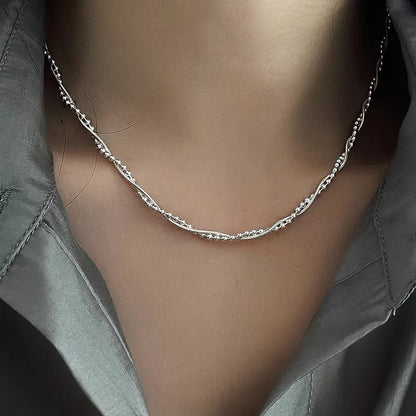 925 Sterling Silver Heart Pendant Adjustable Choker Necklace for Women