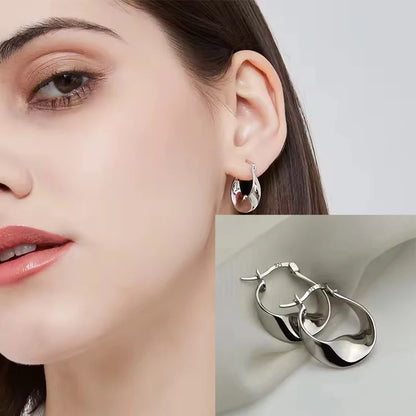 925 Sterling Silver Bow Knot Ear Clip for Women — No Piercing