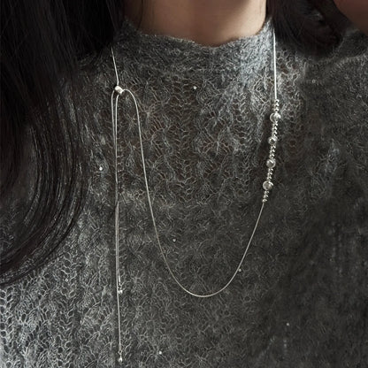 925 Sterling Silver Heart Pendant Adjustable Choker Necklace for Women