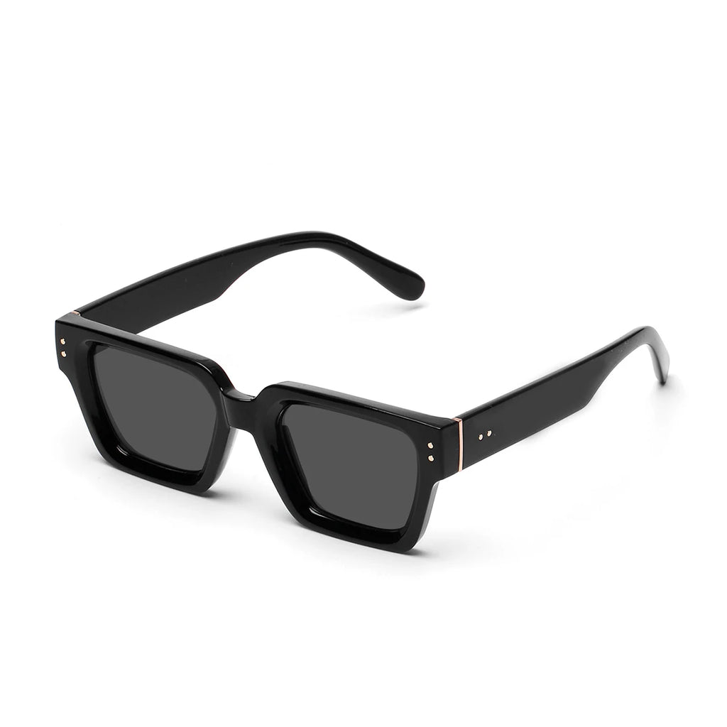 Men's Contemporary Square Polycarbonate Sunglasses