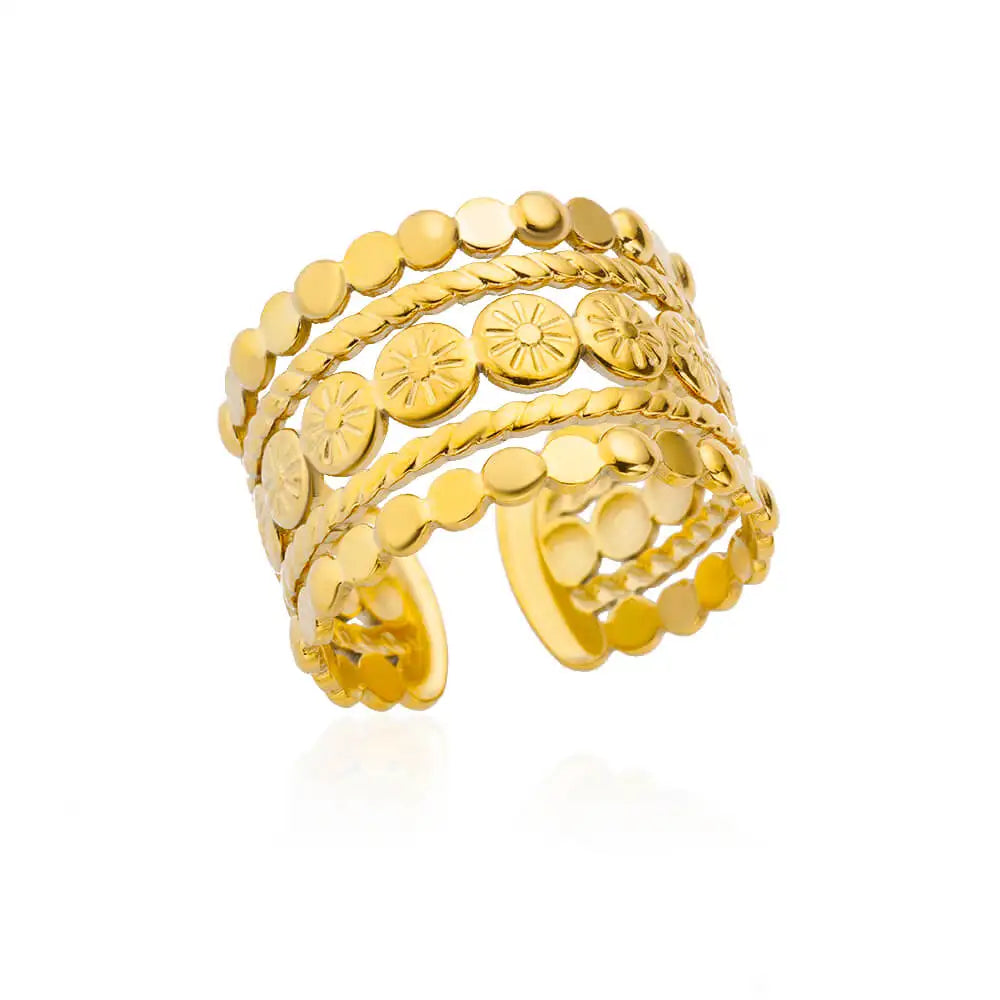 Classic Never-Fade Couple Ring | 18K Gold Plated Stainless Steel