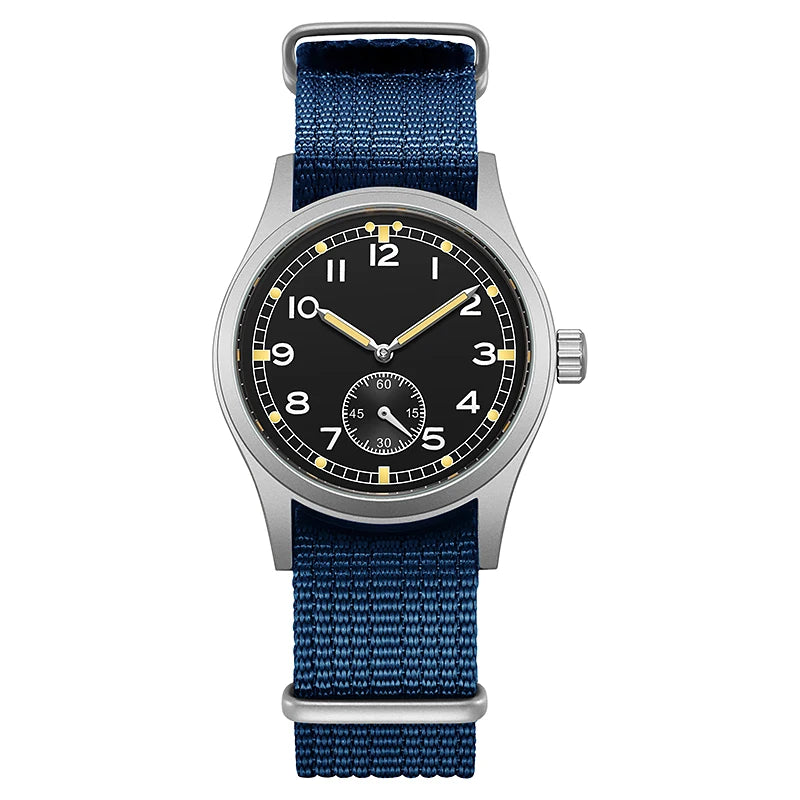 Men's Vintage-Style Quartz Field Watch with Nylon Strap