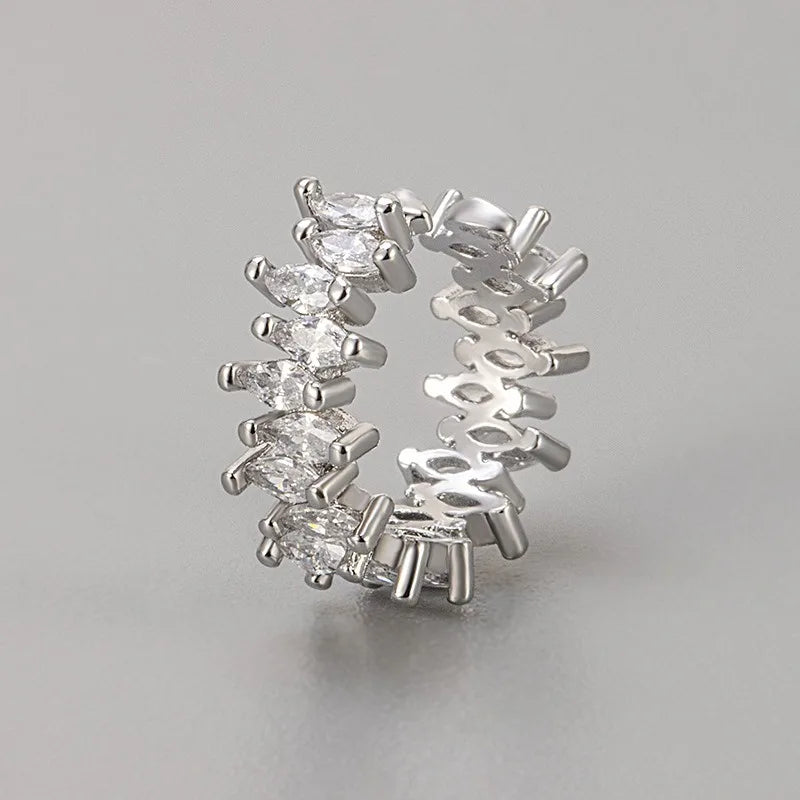 Horse Eye Zircon Ear Cuff Clip Earring for Women — No Piercing