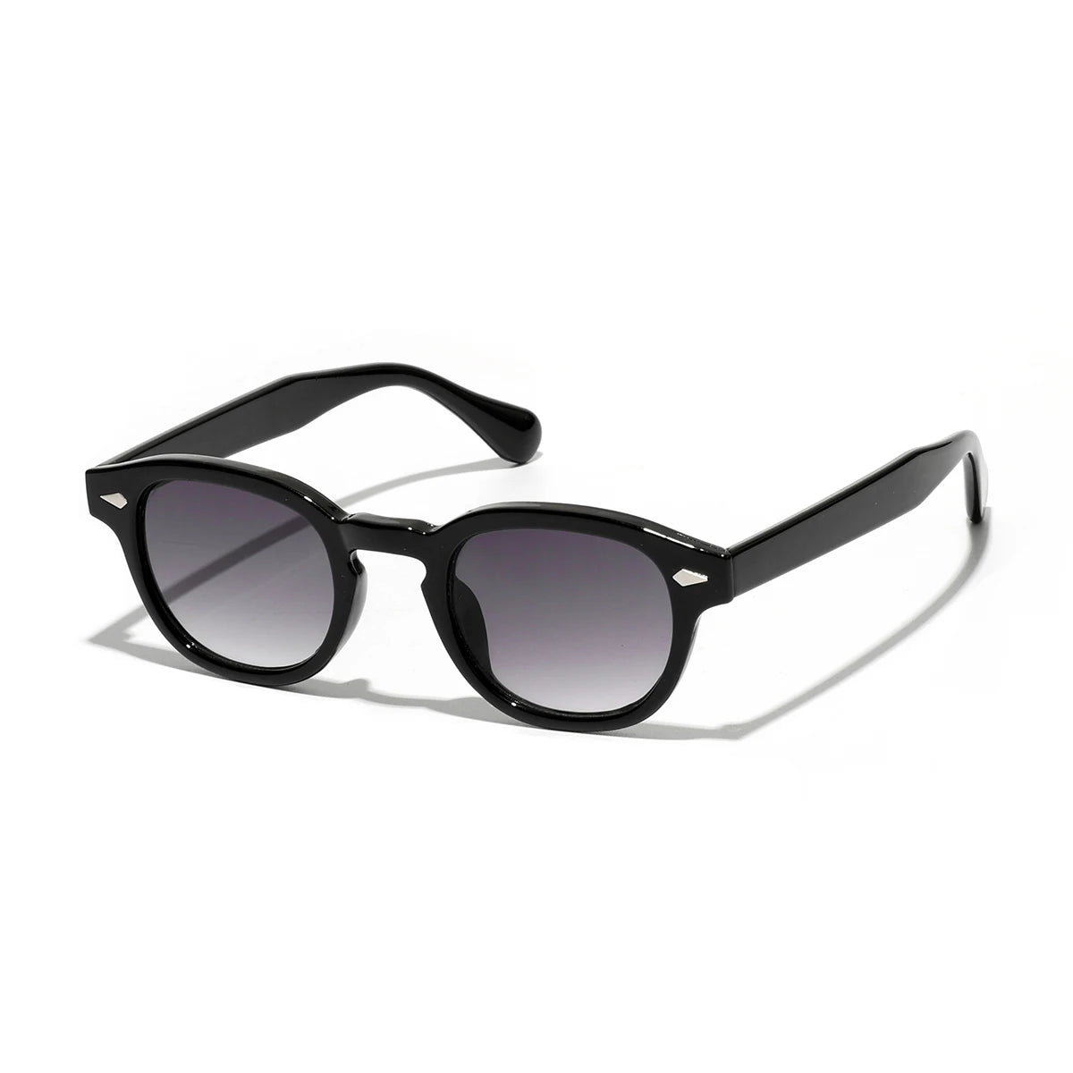 Unisex Retro Round Polycarbonate Sunglasses