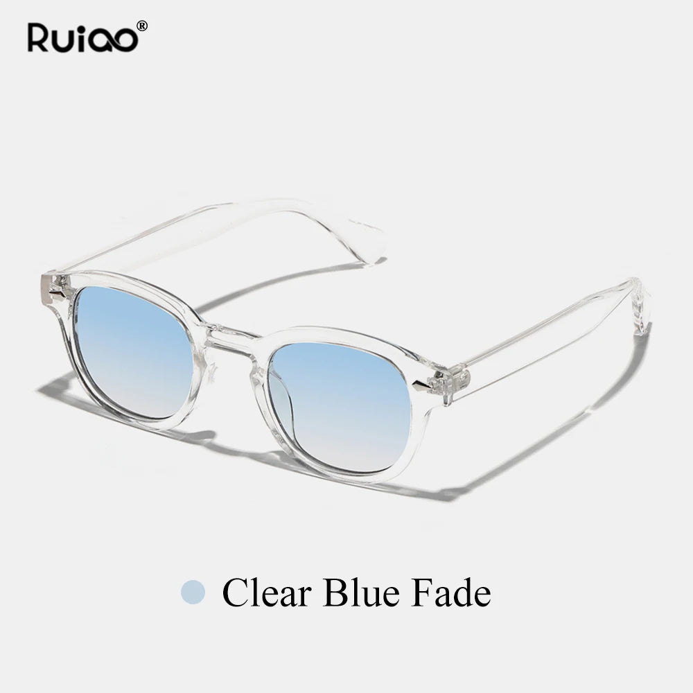 Unisex Retro Round Polycarbonate Sunglasses