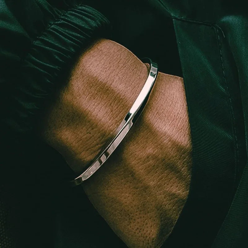 Vintage Silver-Plated Open Cuff Bracelet