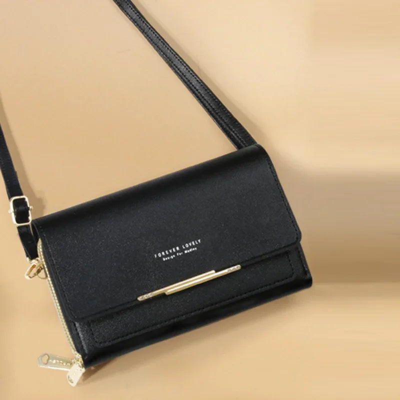 Korean Style Multi-Card Shoulder Bag Wallet for Women
