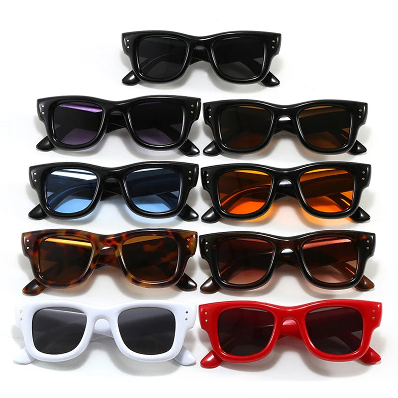 Unisex Square Polycarbonate Fashion Sunglasses