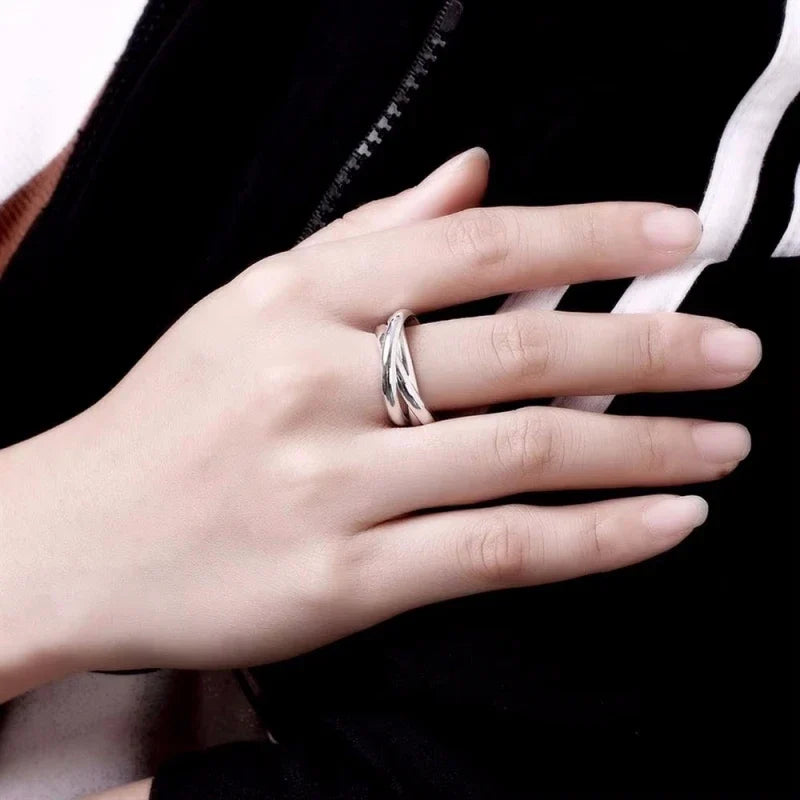 925 Sterling Silver Wedding Band Ring for Women