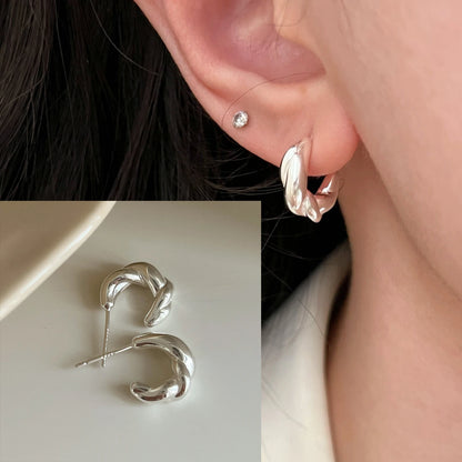 925 Sterling Silver Bow Knot Ear Clip for Women — No Piercing