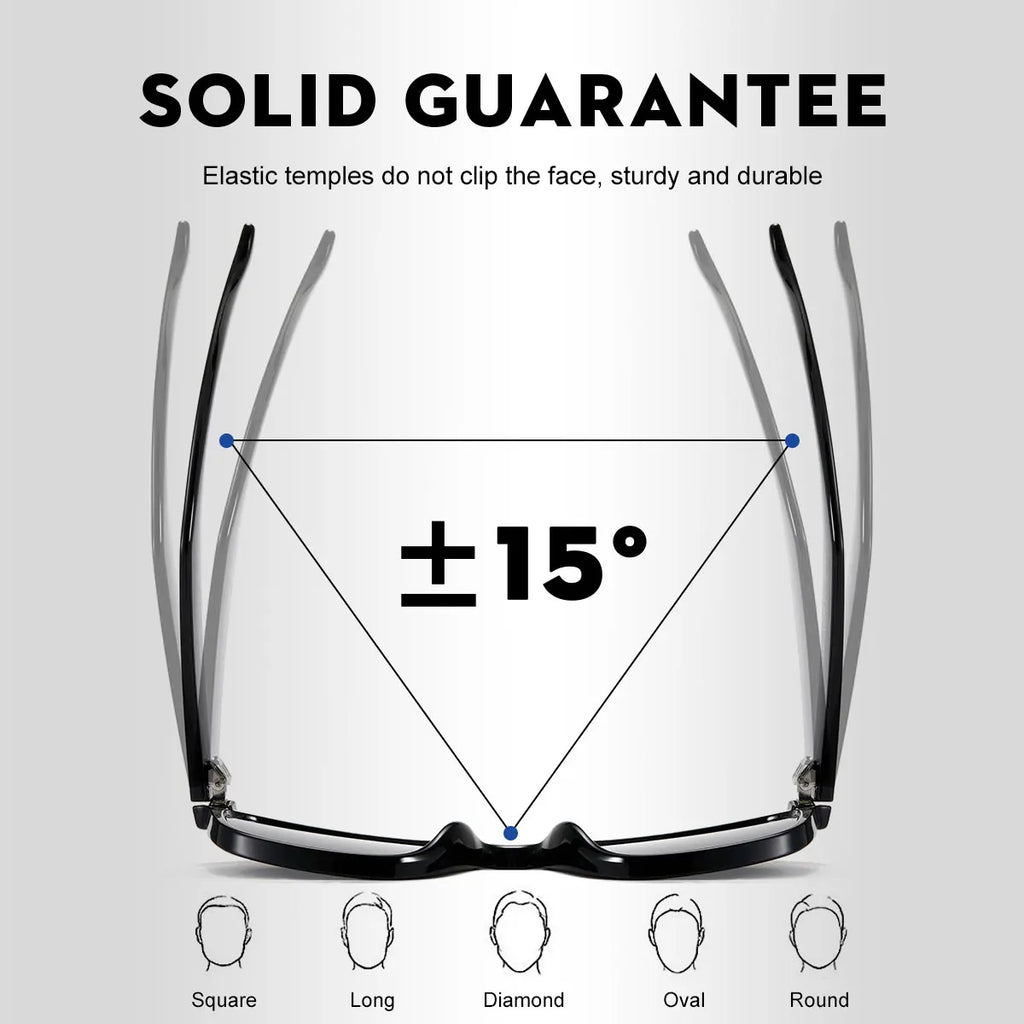 Men's Classic Square Polycarbonate Sunglasses