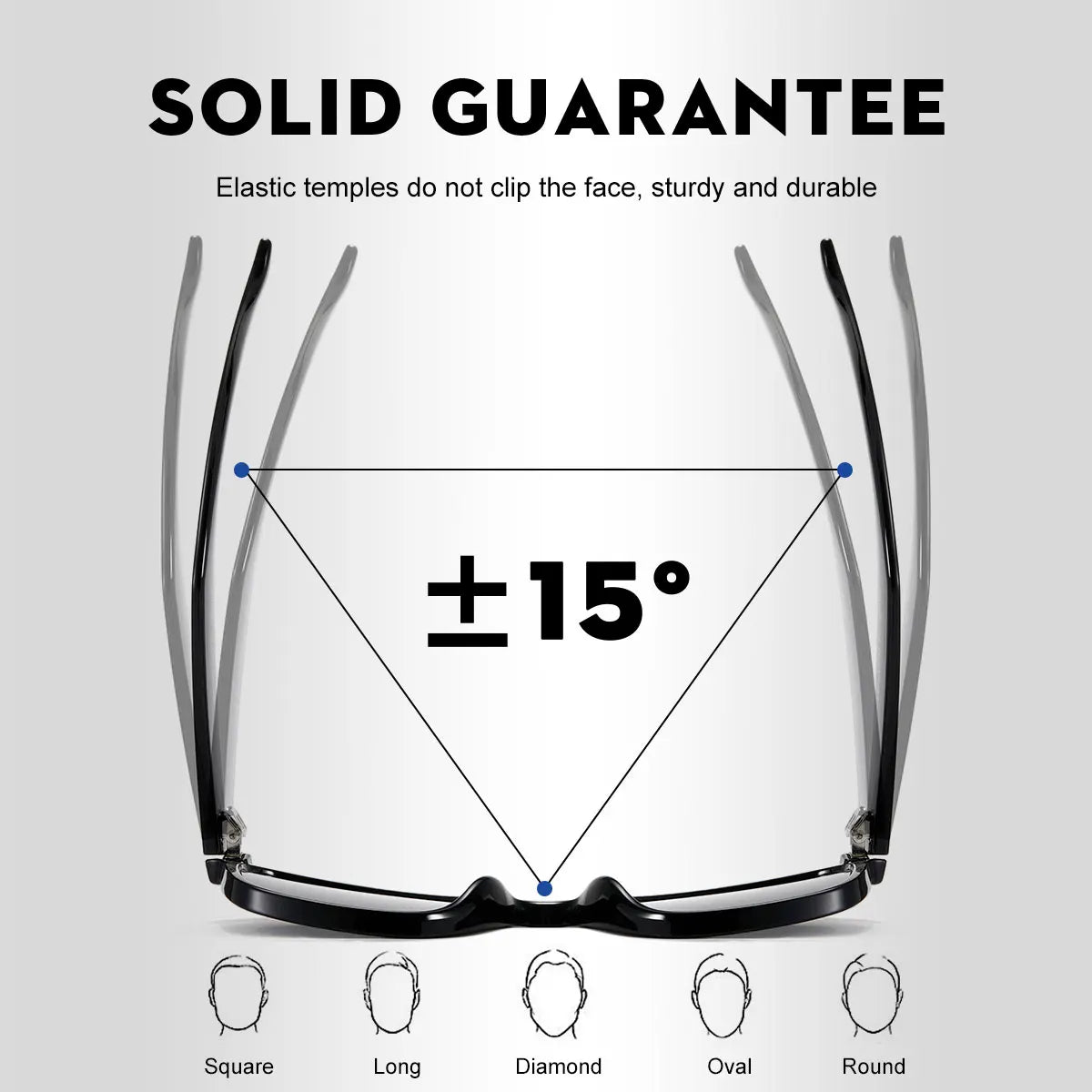 Men's Classic Square Polycarbonate Sunglasses
