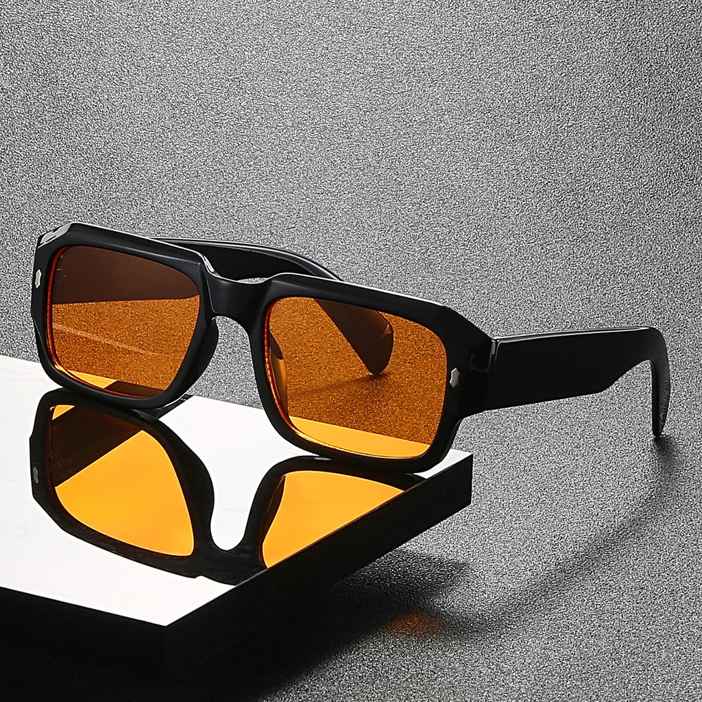 Retro Rectangle Fashion Glasses