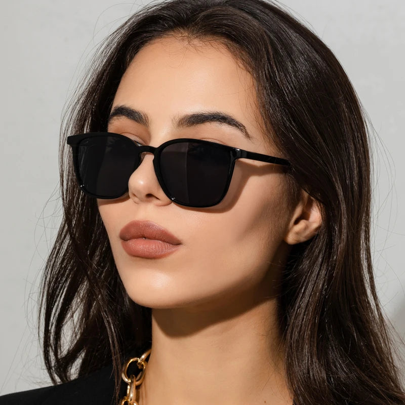 Retro Rectangle Acetate Sunglasses