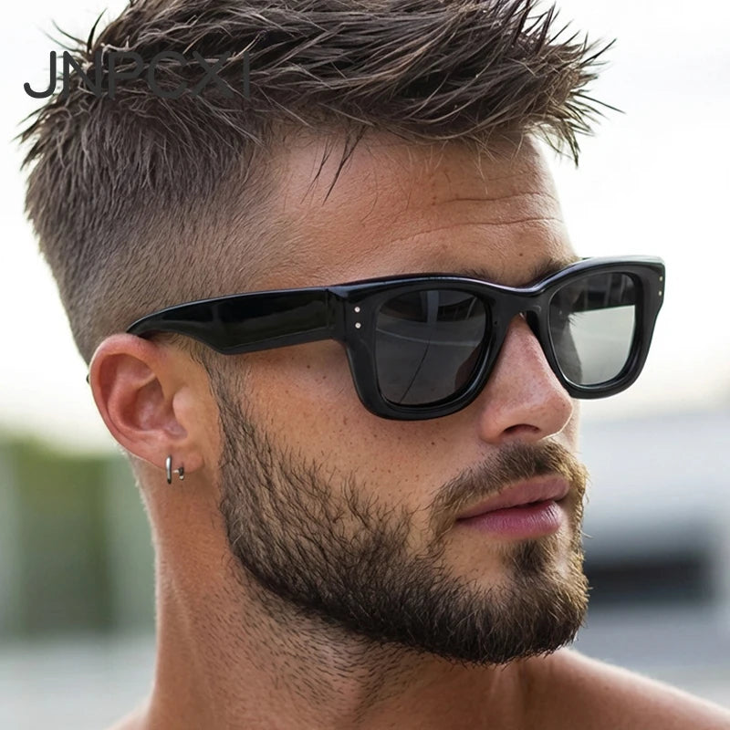 Unisex Square Polycarbonate Fashion Sunglasses