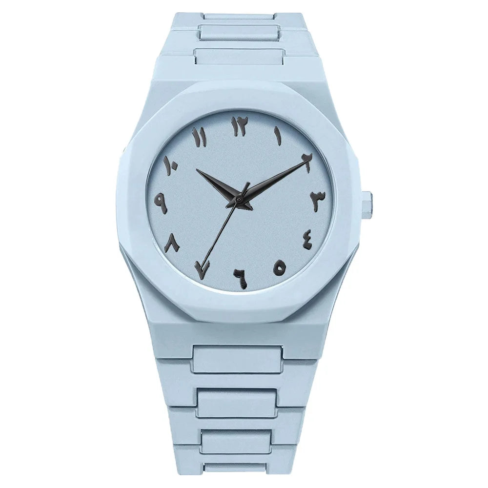 Men's Casual Quartz Watch with Resin Case
