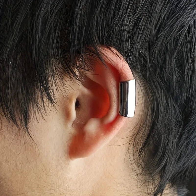 Geometric Stainless Steel Non-Piercing Ear Cuff