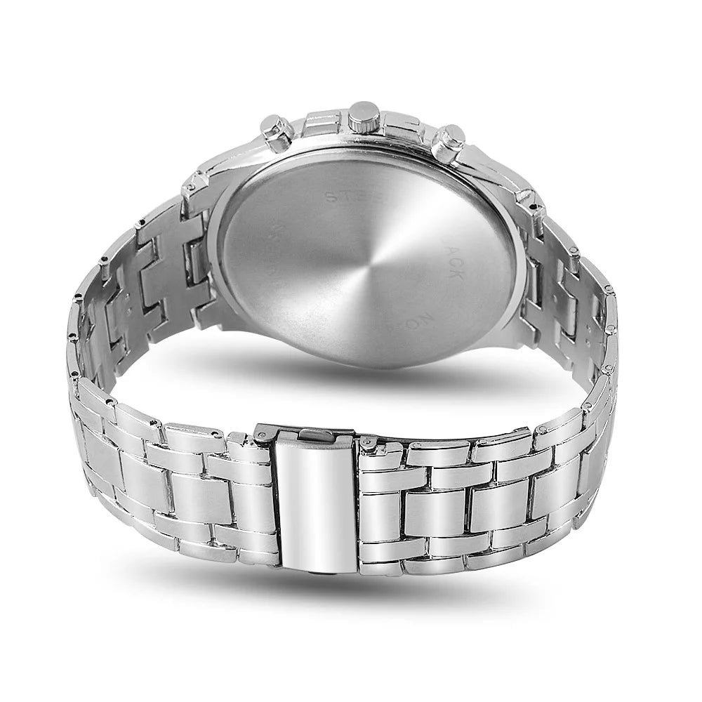 Men's Dress Quartz Watch with Alloy Bracelet