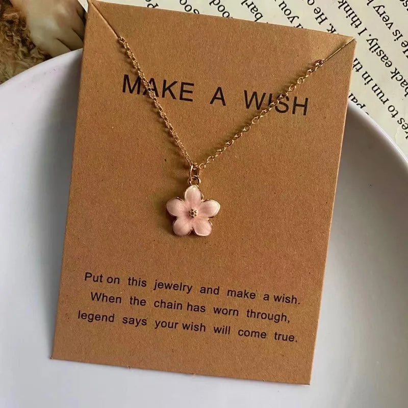 Colourful Flower Pendant Choker Necklace for Women