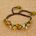 Crystal Fluorite Forest Vine Bracelet for Women | Holiday Wear