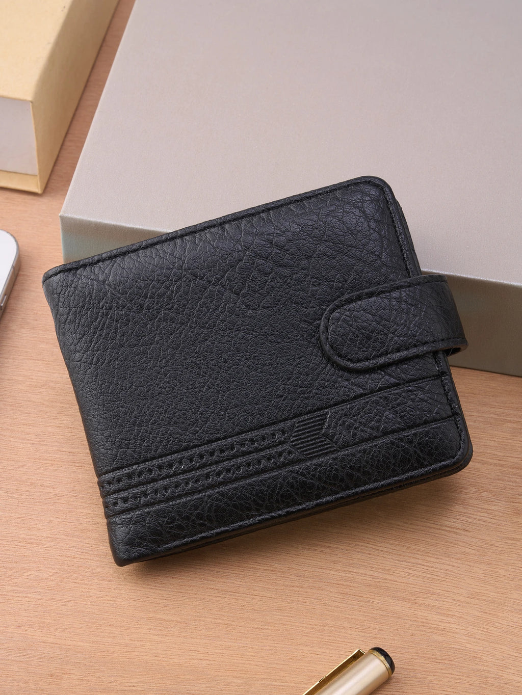 Men's PU Leather Slim Multi-Card Wallet | Zipper Short Coin Purse
