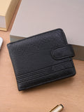 Men's PU Leather Slim Multi-Card Wallet | Zipper Short Coin Purse