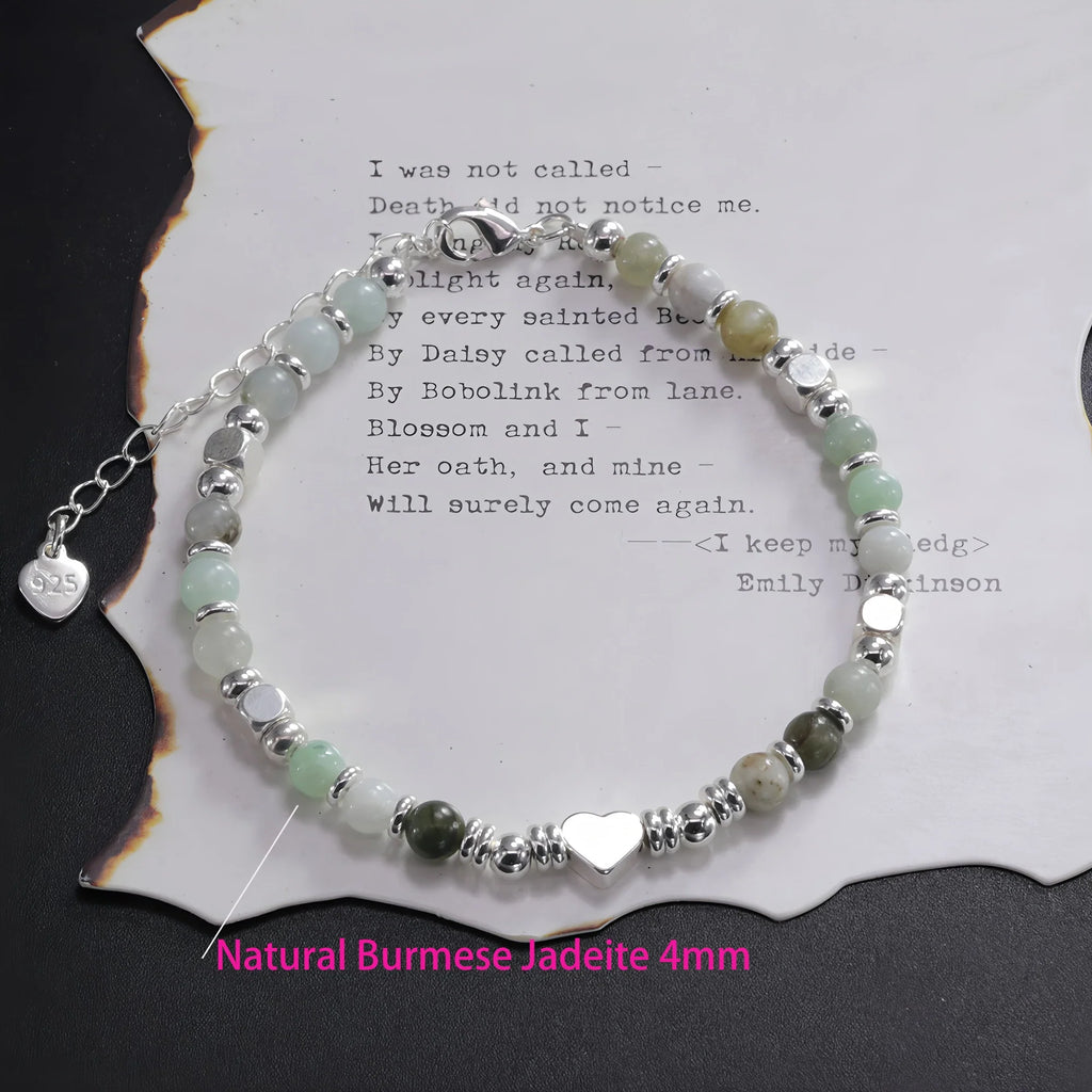 925 Sterling Silver Butterfly Bead String Bracelet for Women