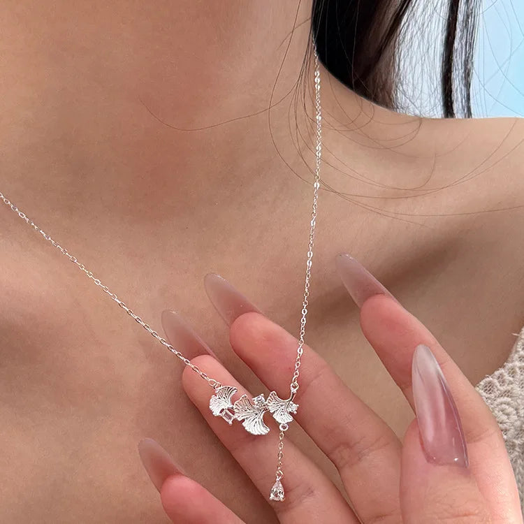925 Sterling Silver Heart Pendant Adjustable Choker Necklace for Women
