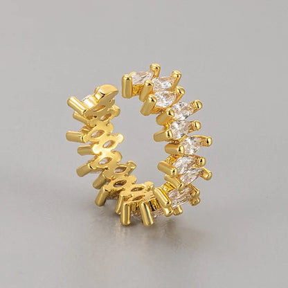 Horse Eye Zircon Ear Cuff Clip Earring for Women — No Piercing