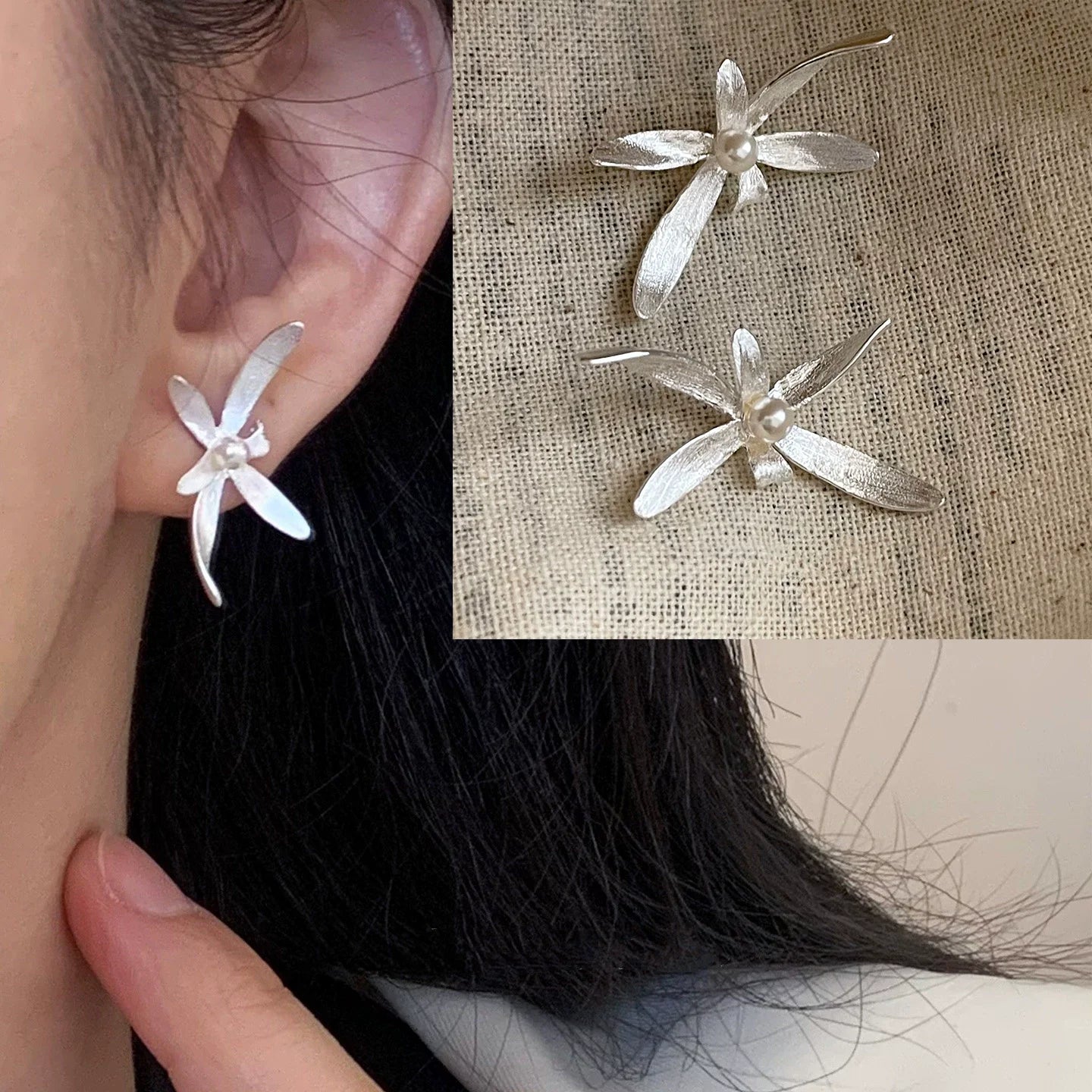 925 Sterling Silver Bow Knot Ear Clip for Women — No Piercing