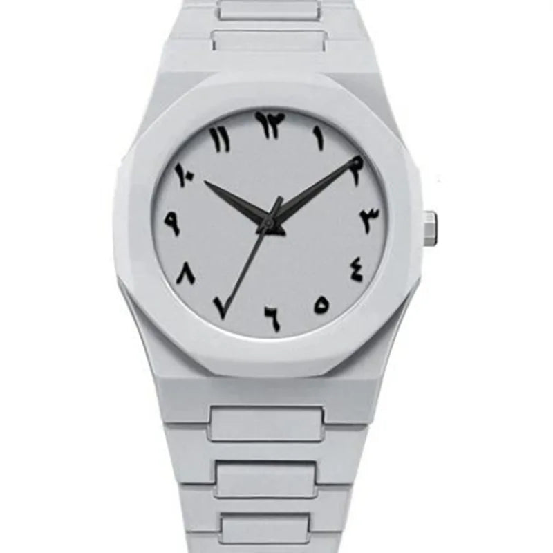 Men's Casual Quartz Watch with Resin Case