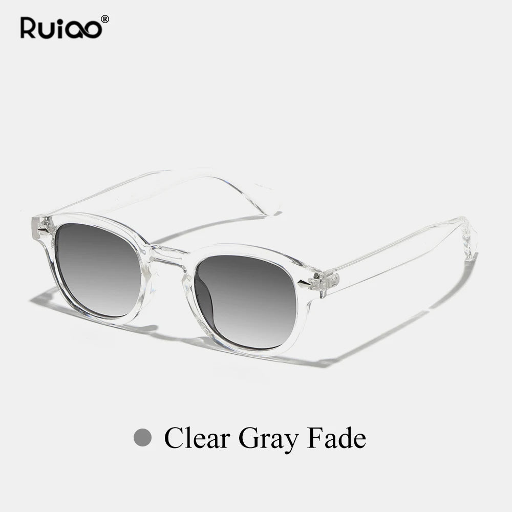 Unisex Retro Round Polycarbonate Sunglasses