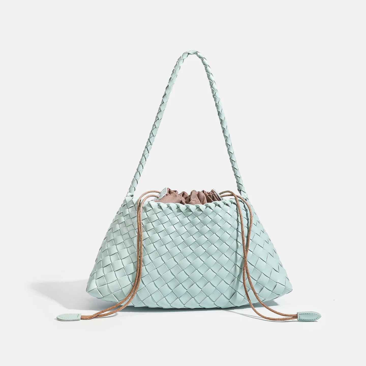 Hand-Woven PU Hobo Bag for Women