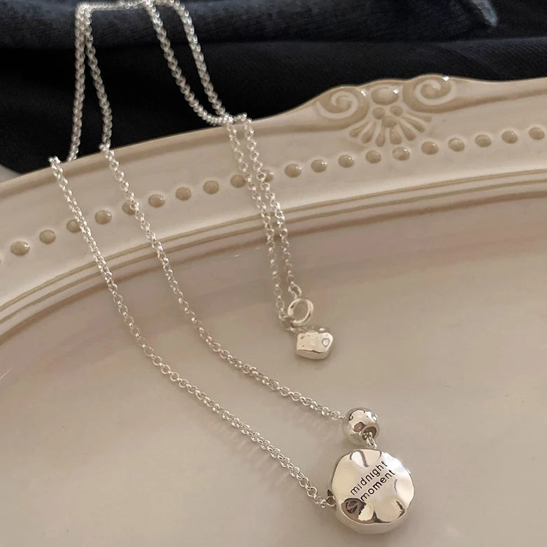 925 Sterling Silver Heart Pendant Adjustable Choker Necklace for Women