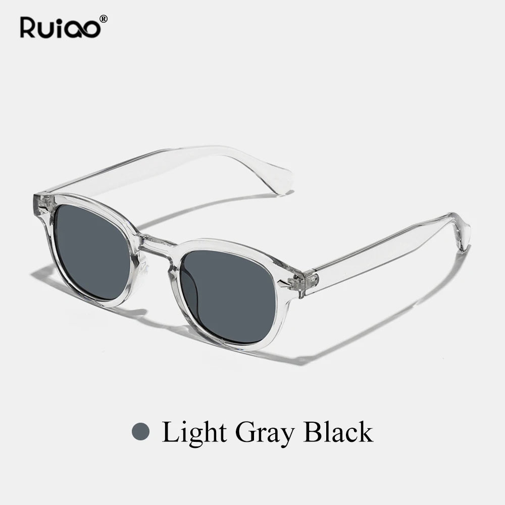 Unisex Retro Round Polycarbonate Sunglasses