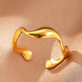 Evil Eye Zircon Adjustable Ring for Women | Luxury 18K Gold Plated