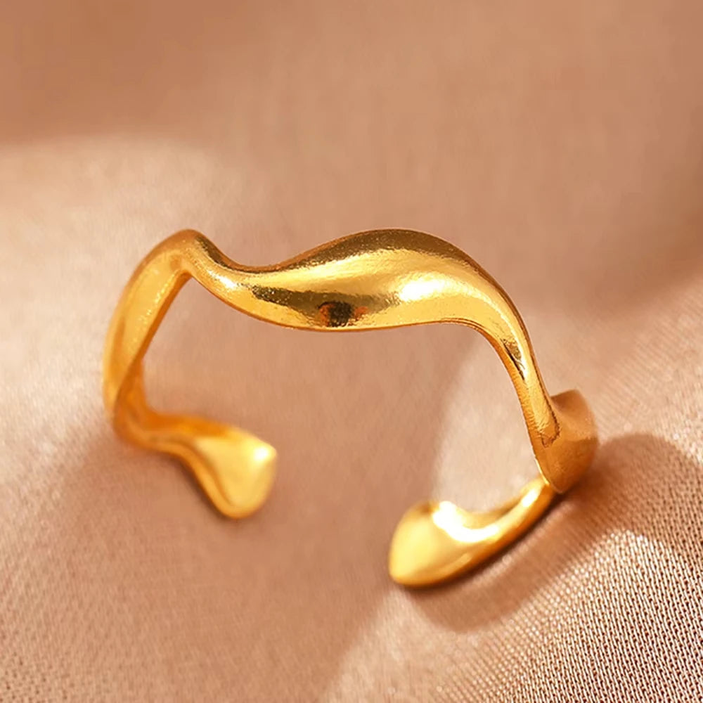 Evil Eye Zircon Adjustable Ring for Women | Luxury 18K Gold Plated