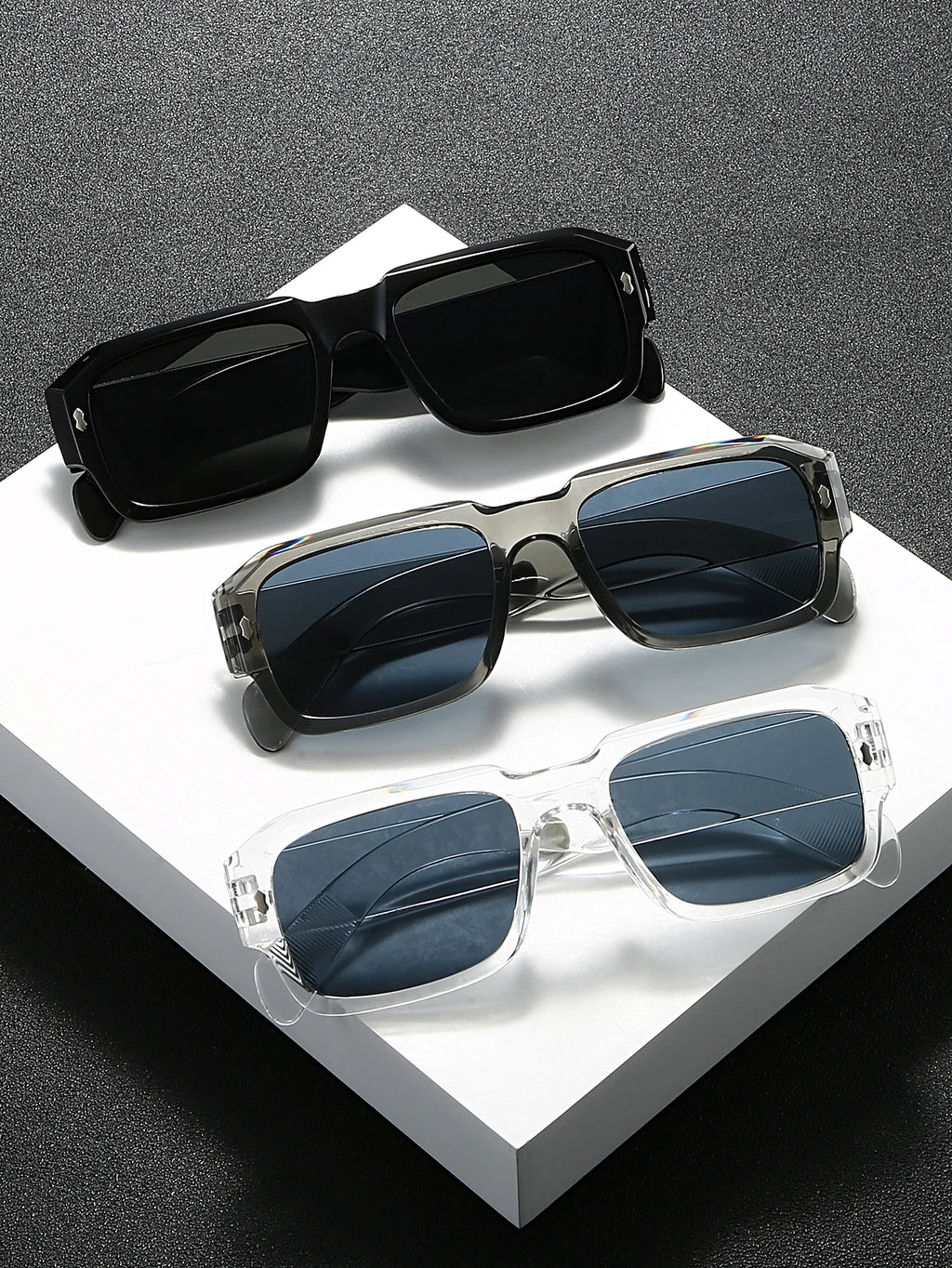 Retro Rectangle Fashion Glasses