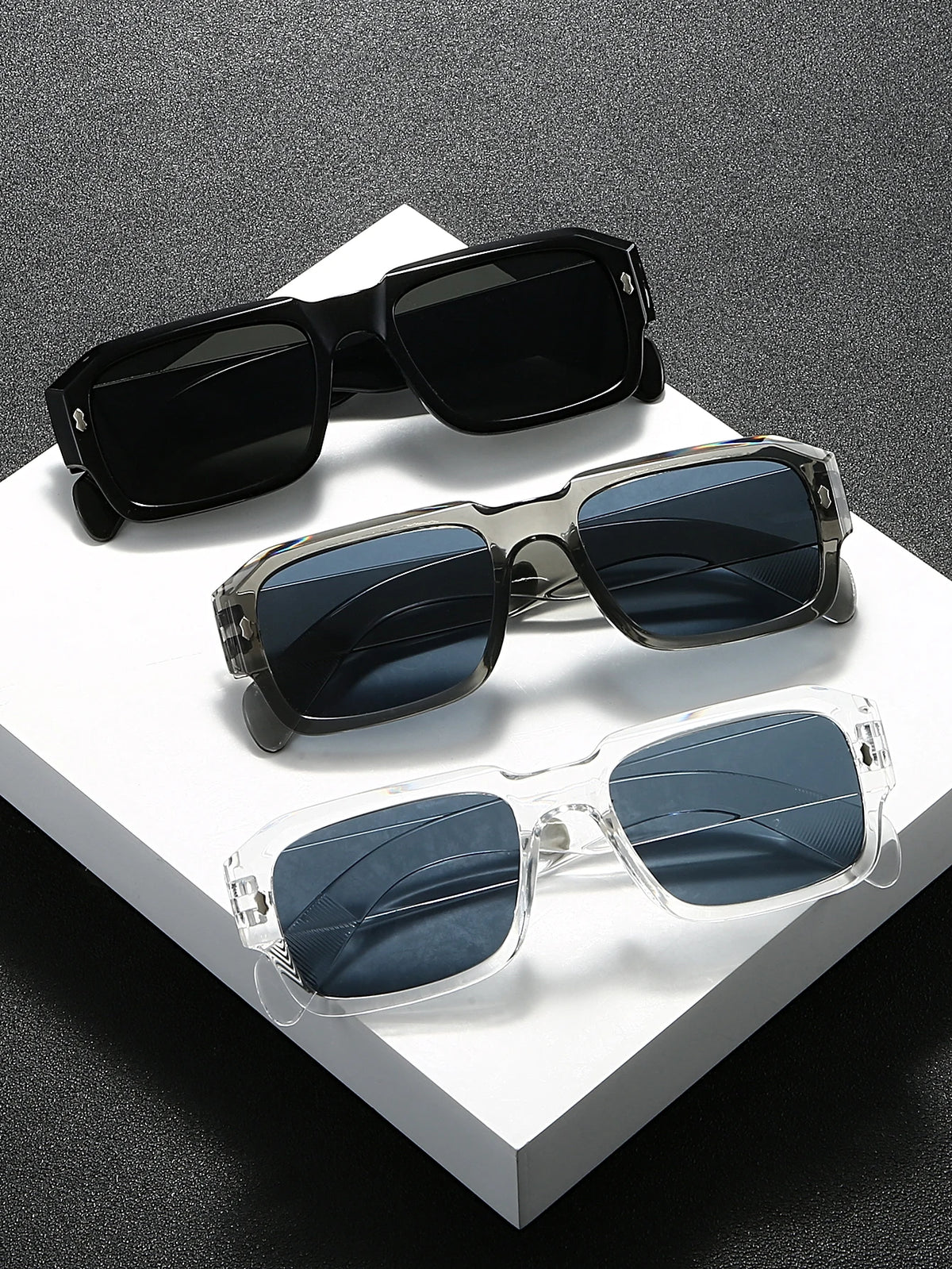 Retro Rectangle Fashion Glasses